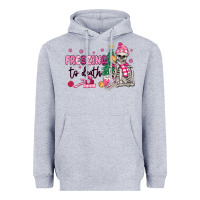 Heather Grey freezing to death skeleton Heavyweight Hoodie - MaliasSmallBusiness