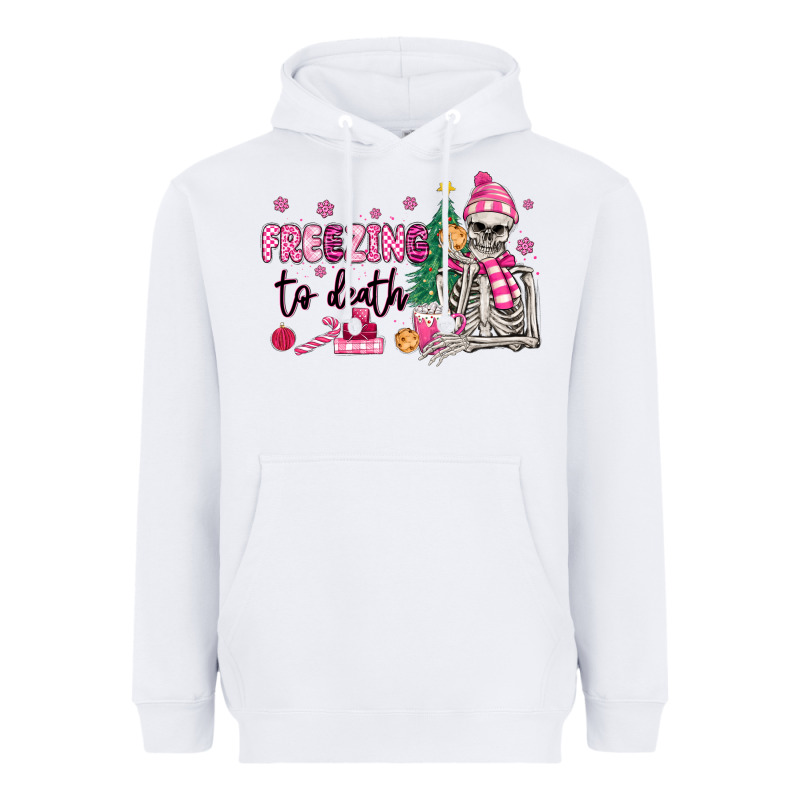 Freezing To Death Skeleton Heavyweight Hoodie by MaliasSmallBusiness | Teevron