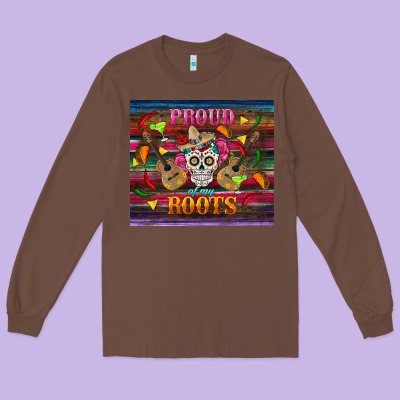 Proud Of My Roots Tumbler Long Sleeve Tee Designed By Bundleandbundleshop