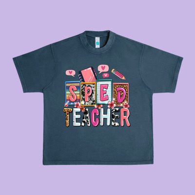 Sped Teacher Urban Heavy Tee Designed By Adodesignshop