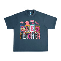 Midnight Navy sped teacher Urban Heavy Tee - AdoDesignShop