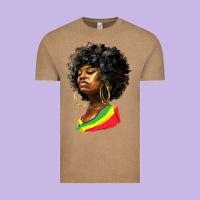 Juneteenth Black Women Vintage Tee Designed By Hra Design Shop