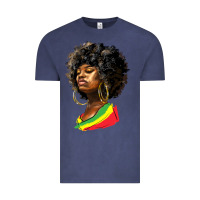 Vintage Denim juneteenth black women Vintage Tee - HRA Design Shop