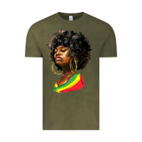 Vintage Olive juneteenth black women Vintage Tee - HRA Design Shop