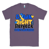Lavender down right perfect down syndrome awareness Classic Tee - CowhideDigitalArt