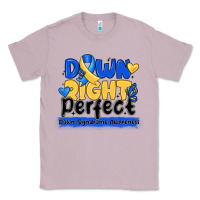 Lilac down right perfect down syndrome awareness Classic Tee - CowhideDigitalArt