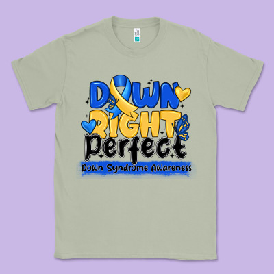Down Right Perfect Down Syndrome Awareness Classic Tee Designed By Cowhidedigitalart