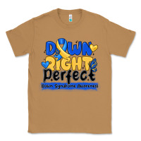 Toasted Coconut down right perfect down syndrome awareness Classic Tee - CowhideDigitalArt