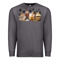 Charcoal Heather Dog Mom Coffee Lover Coffee Cups Premium Sweatshirt - MaliasSmallBusiness