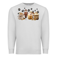 Dove Grey Dog Mom Coffee Lover Coffee Cups Premium Sweatshirt - MaliasSmallBusiness