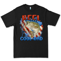 Black reel cool dad Premium Tee - MaliasSmallBusiness