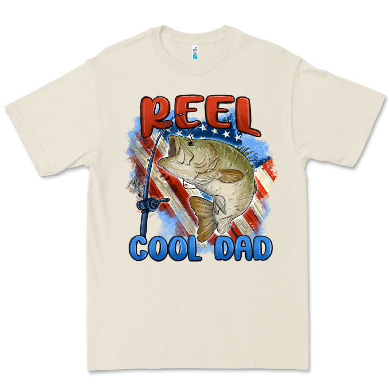 Reel Cool Dad Premium Tee by MaliasSmallBusiness | Teevron
