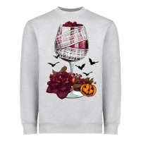 Halloween Roses Wine Heavyweight Sweatshirt | Teevron