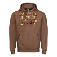 Chestnut glitter softball Zipper Hoodie - MaliasSmallBusiness