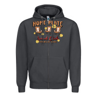 Smoke glitter softball Zipper Hoodie - MaliasSmallBusiness
