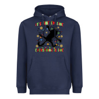 Navy it's fine i'm fine everything is fine Heavyweight Hoodie - MaliasSmallBusiness