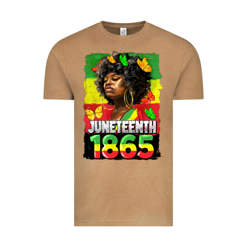 Juneteenth 1865 Black Freedom Vintage Tee by HRA Design Shop | Teevron