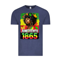 Vintage Denim juneteenth 1865 black freedom Vintage Tee - HRA Design Shop