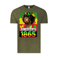 Vintage Olive juneteenth 1865 black freedom Vintage Tee - HRA Design Shop