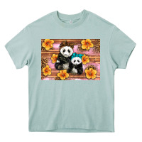 Arona Mama Panda And Baby Panda Heavy Core Tee - Artiststas
