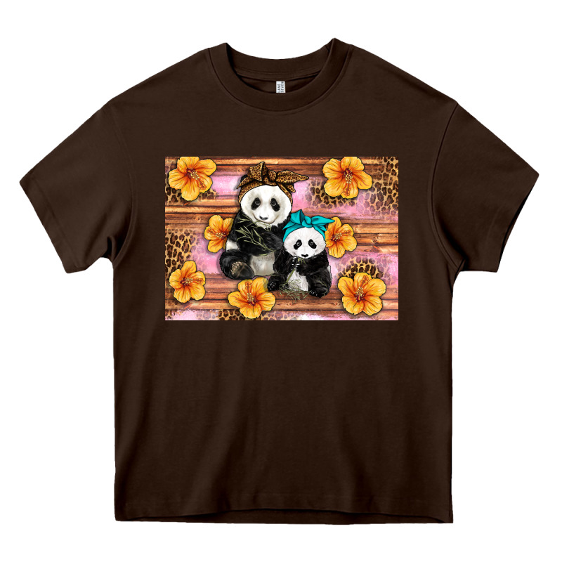 Mama Panda And Baby Panda Heavy Core Tee by Artiststas | Teevron