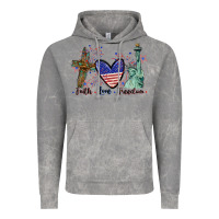 Cloud Rock Faith love Freedom 4th of july Vintage Hoodie - CowGirlArtShop