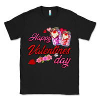 Black happy valentines day Classic Tee - AdoDesignShop