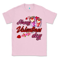 Bubblegum Pink happy valentines day Classic Tee - AdoDesignShop