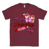 Burgundy happy valentines day Classic Tee - AdoDesignShop