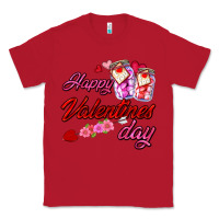 Red happy valentines day Classic Tee - AdoDesignShop