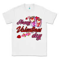 White happy valentines day Classic Tee - AdoDesignShop