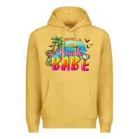 Antique Gold beach babe Premium Hoodie - BarkalooDesign