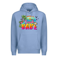 Colony Blue beach babe Premium Hoodie - BarkalooDesign