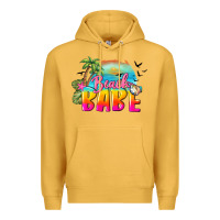 Mustard beach babe Premium Hoodie - BarkalooDesign