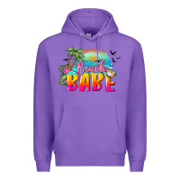 Purple beach babe Premium Hoodie - BarkalooDesign