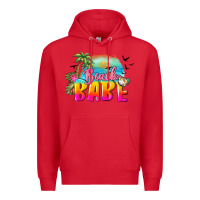 Red beach babe Premium Hoodie - BarkalooDesign