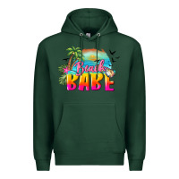 Sports Green beach babe Premium Hoodie - BarkalooDesign