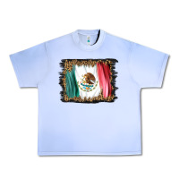 Grape Ice distressed mexico flag Urban Heavy Tee - BarkalooDesign