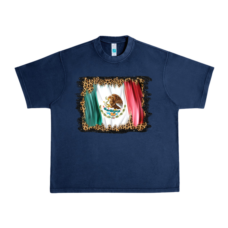 Distressed Mexico Flag Urban Heavy Tee by BarkalooDesign | Teevron