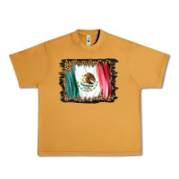 Peanut Butter distressed mexico flag Urban Heavy Tee - BarkalooDesign