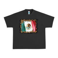 Pigment Black distressed mexico flag Urban Heavy Tee - BarkalooDesign