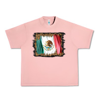 Salmon distressed mexico flag Urban Heavy Tee - BarkalooDesign