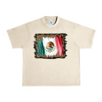 Sandshell distressed mexico flag Urban Heavy Tee - BarkalooDesign