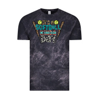 Cloud Black softball Vintage Tee - CowhideDigitalArt