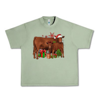 Oil Green Christmas Gelbvieh Urban Heavy Tee - JahusDesignShop