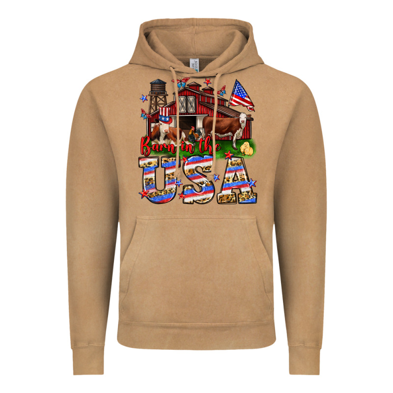 Barn In The Usa Vintage Hoodie by Neo Western | Teevron