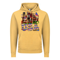 Vintage Mustard Barn in the USA Vintage Hoodie - Neo Western