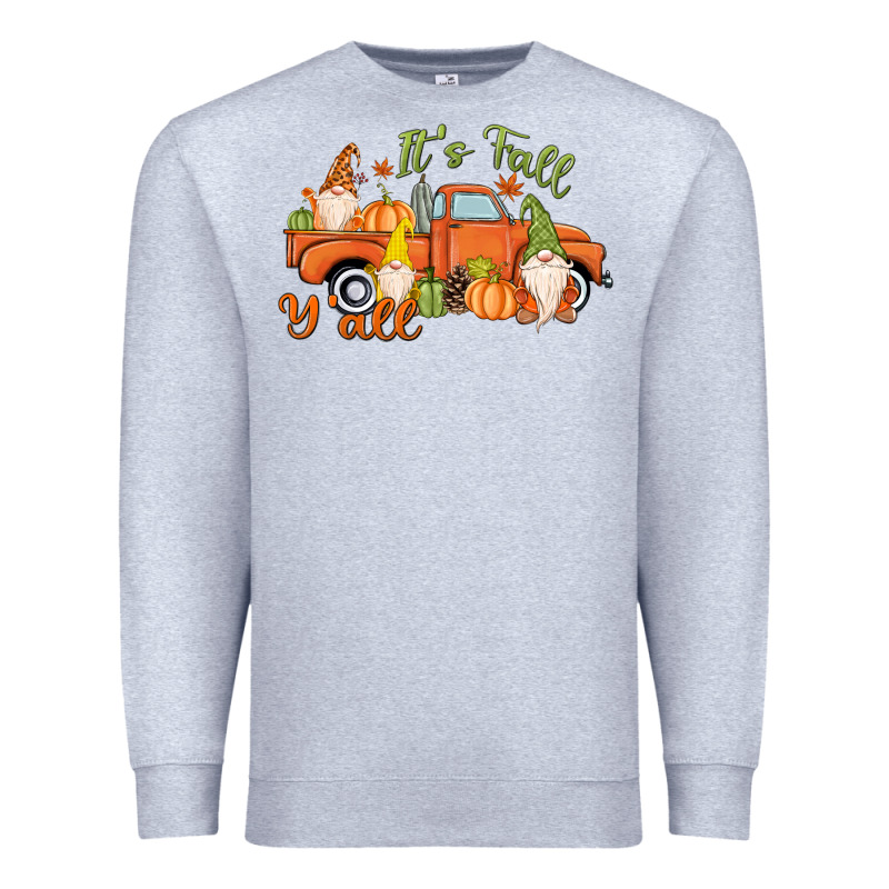 It's Fall Y'all Gnome Premium Sweatshirt by MaliasSmallBusiness | Teevron