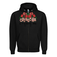 Black chingona every damn day Zipper Hoodie - MaliasSmallBusiness