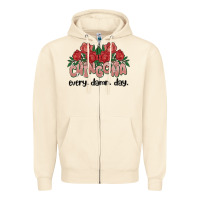 Sandshell chingona every damn day Zipper Hoodie - MaliasSmallBusiness